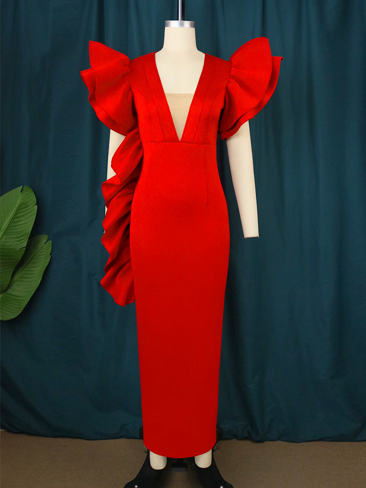 Robe de soirée flatteuse avec des manches volumineuses Mirla