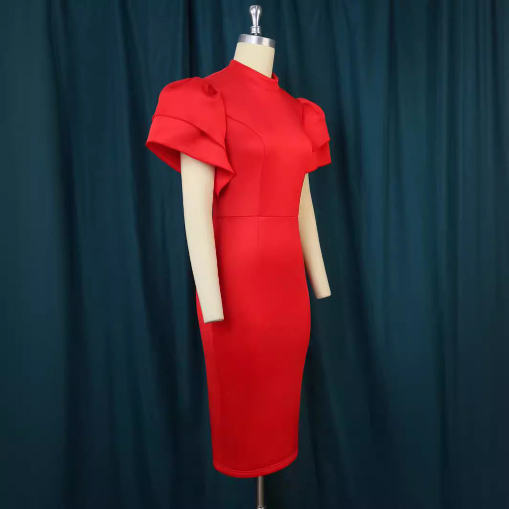 Robe cintrée pour femme avec des manches volumineuses Mirla
