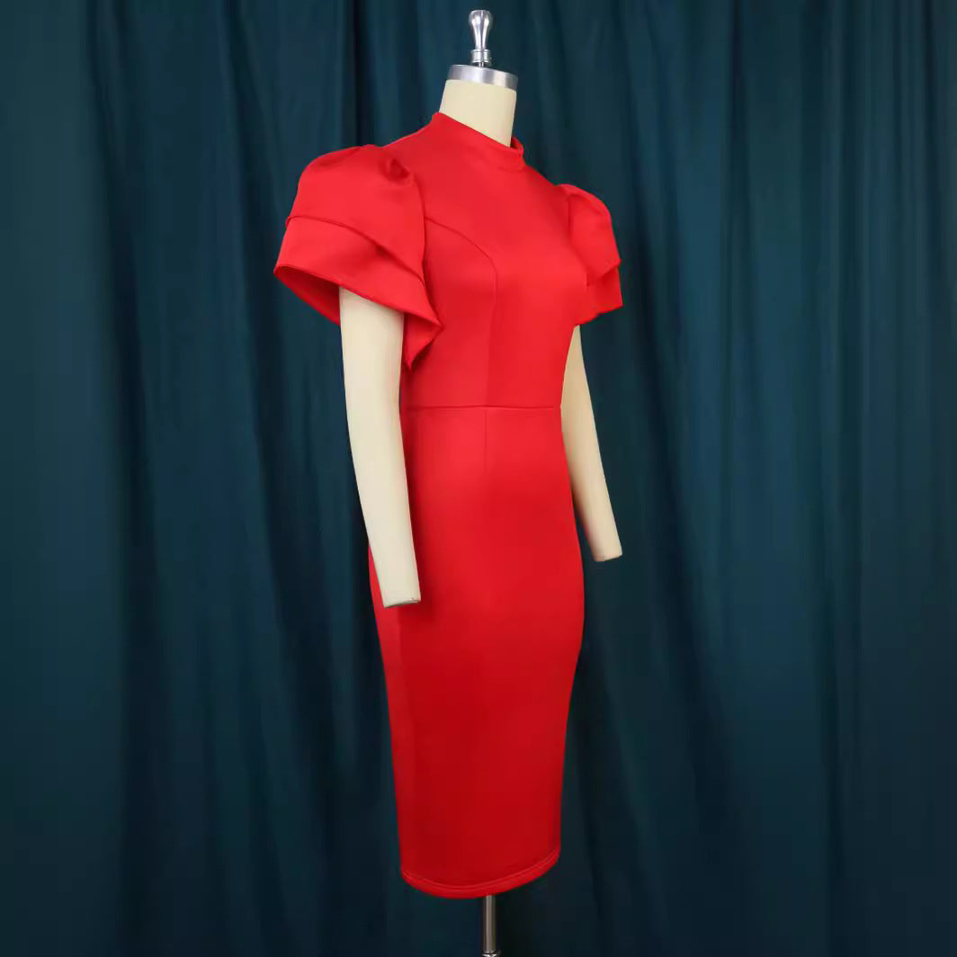 Robe cintrée pour femme avec des manches volumineuses Mirla