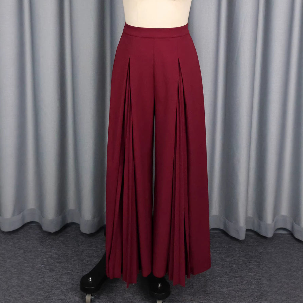 Pantalons plissés pour femmes taille haute et élégant plissé Mirla