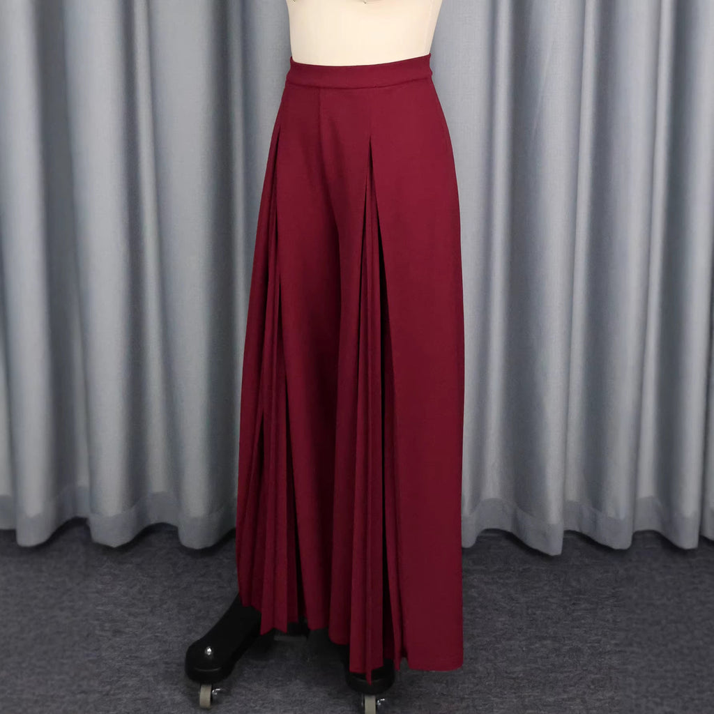 Pantalons plissés pour femmes taille haute et élégant plissé Mirla