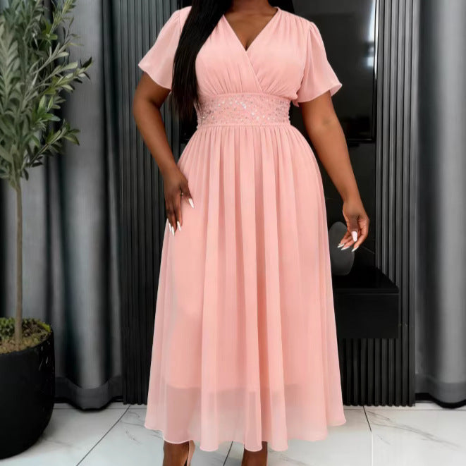 Robe maxi femme avec accent scintillant exclusif Mirla