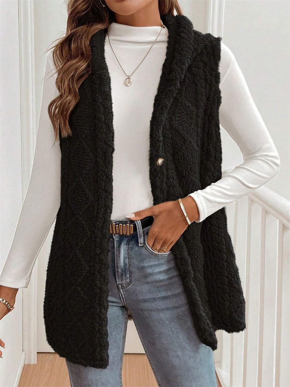 Mila | Gilet en peluche pour femmes, confortable et élégant