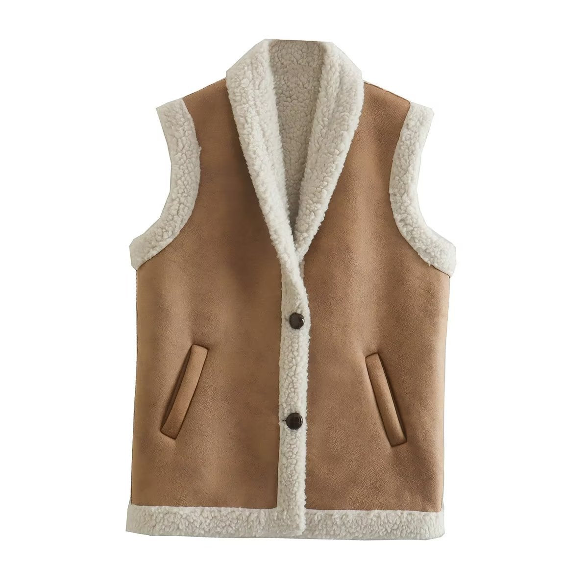 Amelie | Gilet en fausse fourrure luxueux et moderne