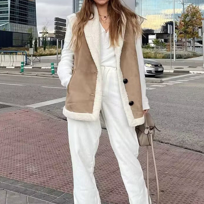 Amelie | Gilet en fausse fourrure luxueux et moderne