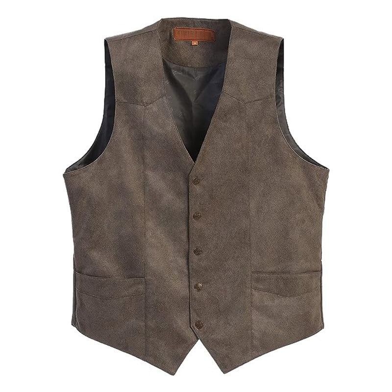 Karin | Gilet en simili cuir élégant et moderne