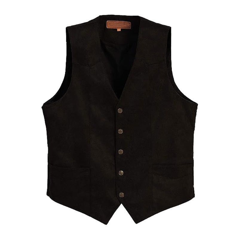Karin | Gilet en simili cuir élégant et moderne