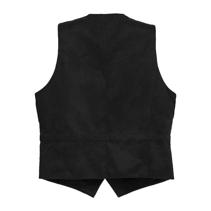 Karin | Gilet en simili cuir élégant et moderne
