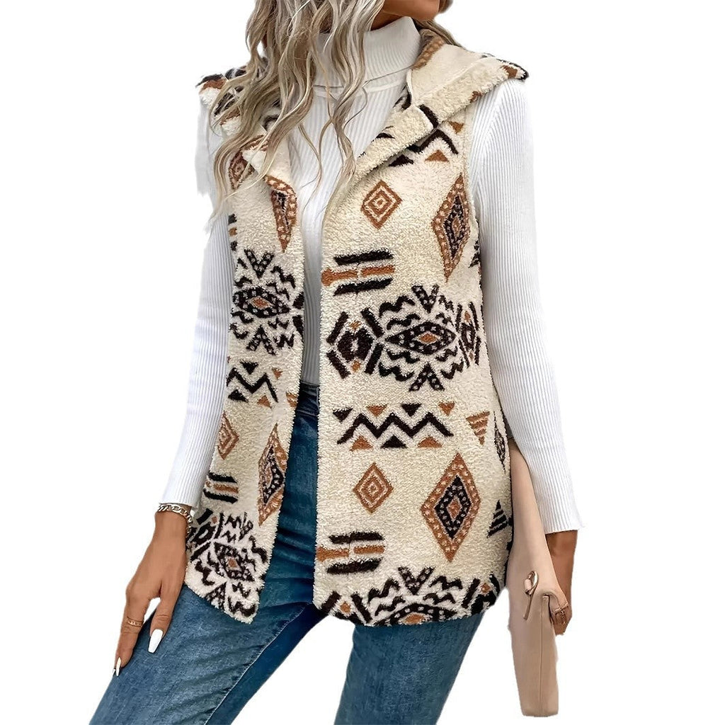 Lena | Gilet moderne et confortable pour femmes avec motif géométrique