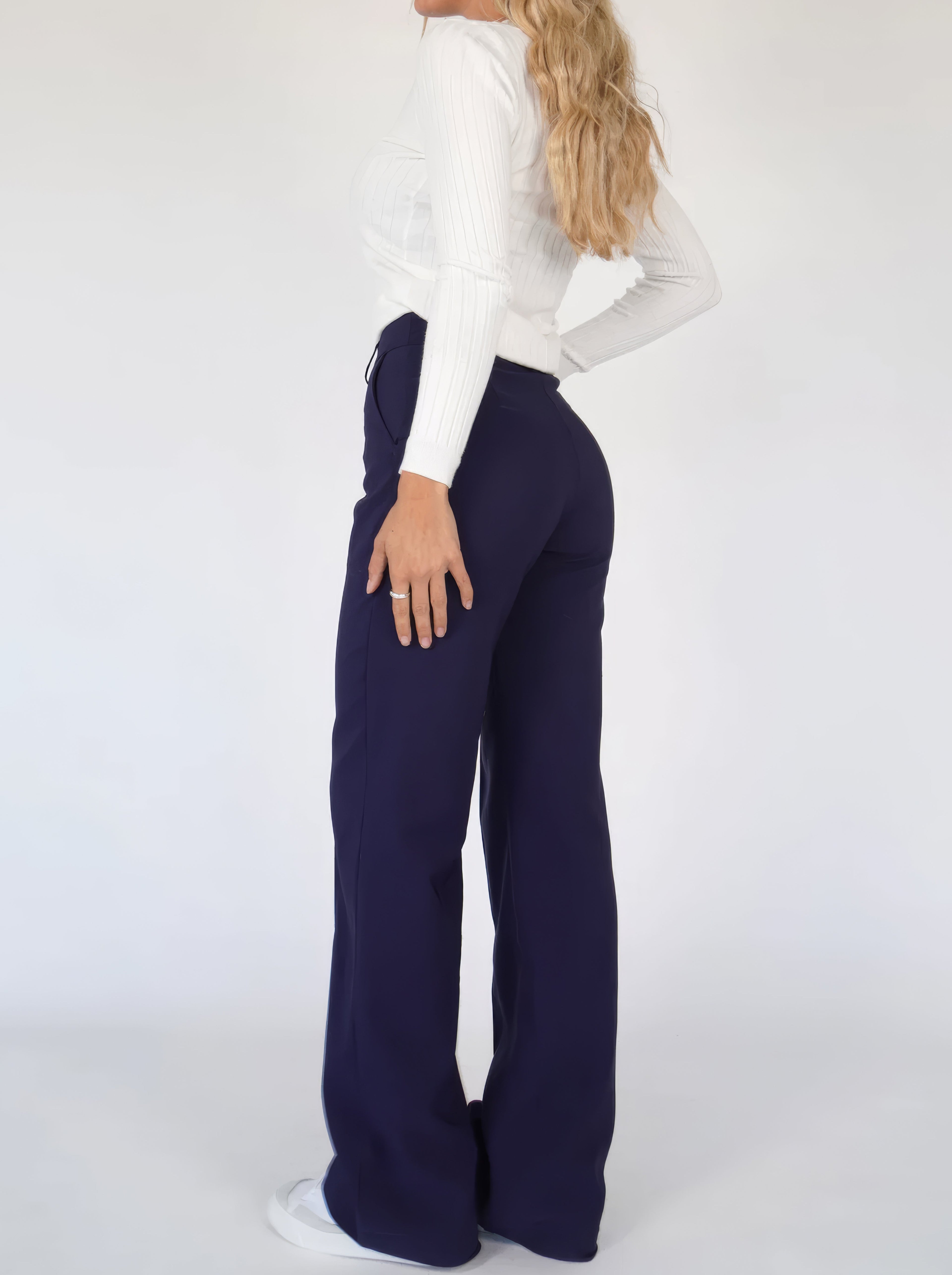 Pantalon Femme | Taille Haute & Jambes Droites