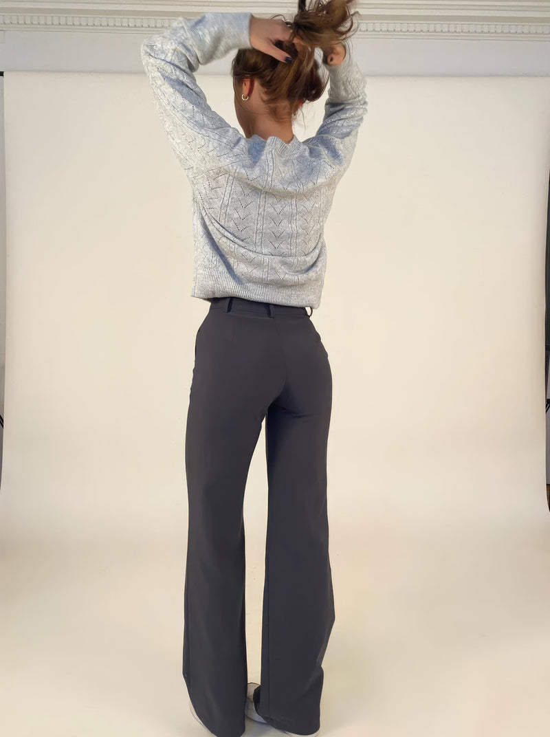 Pantalon Femme | Taille Haute & Jambes Droites
