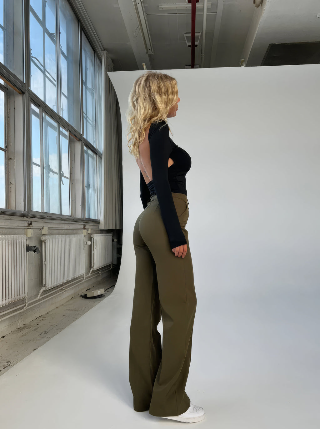 Pantalon Femme | Taille Haute & Jambes Droites
