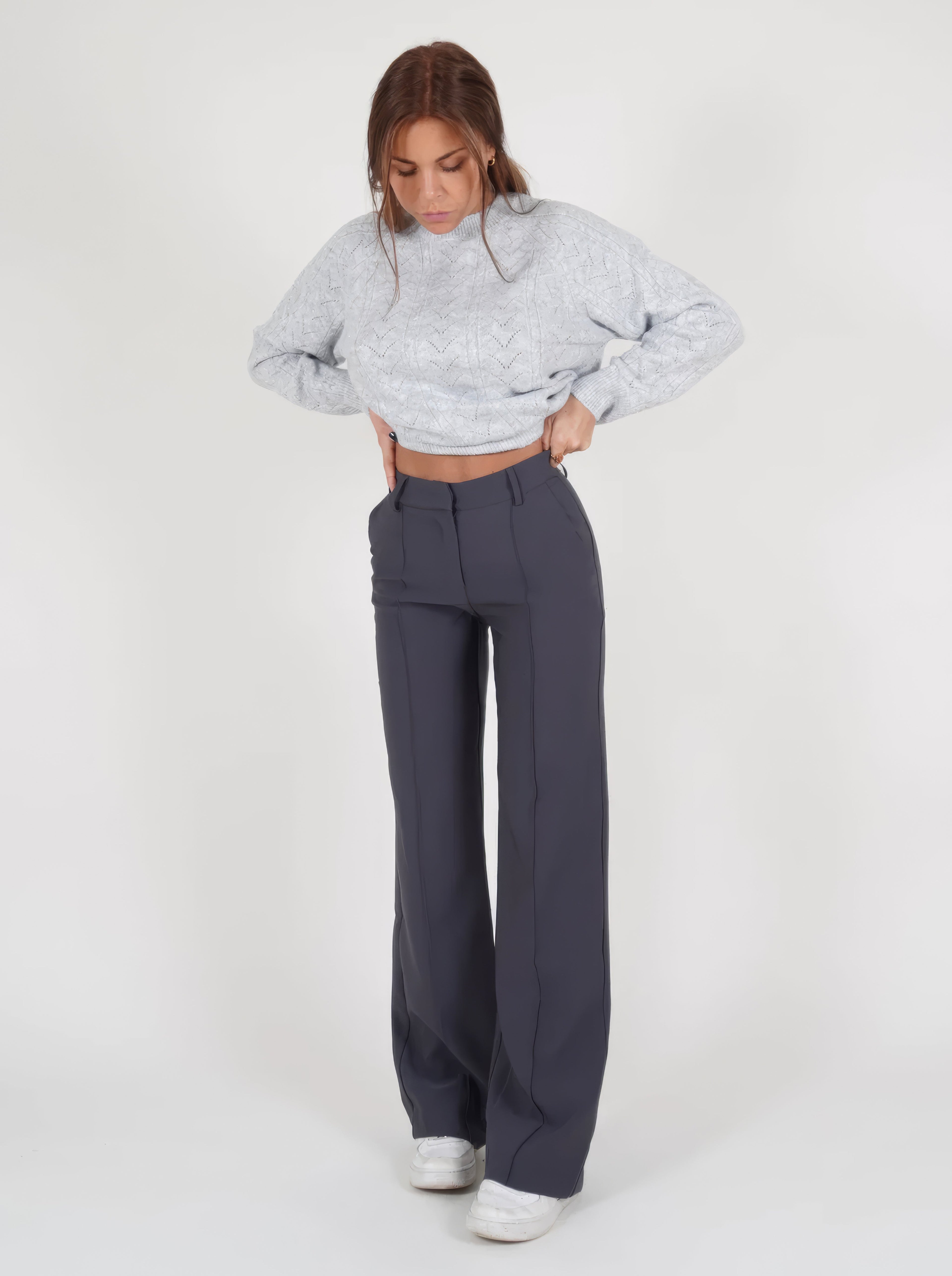Pantalon Femme | Taille Haute & Jambes Droites