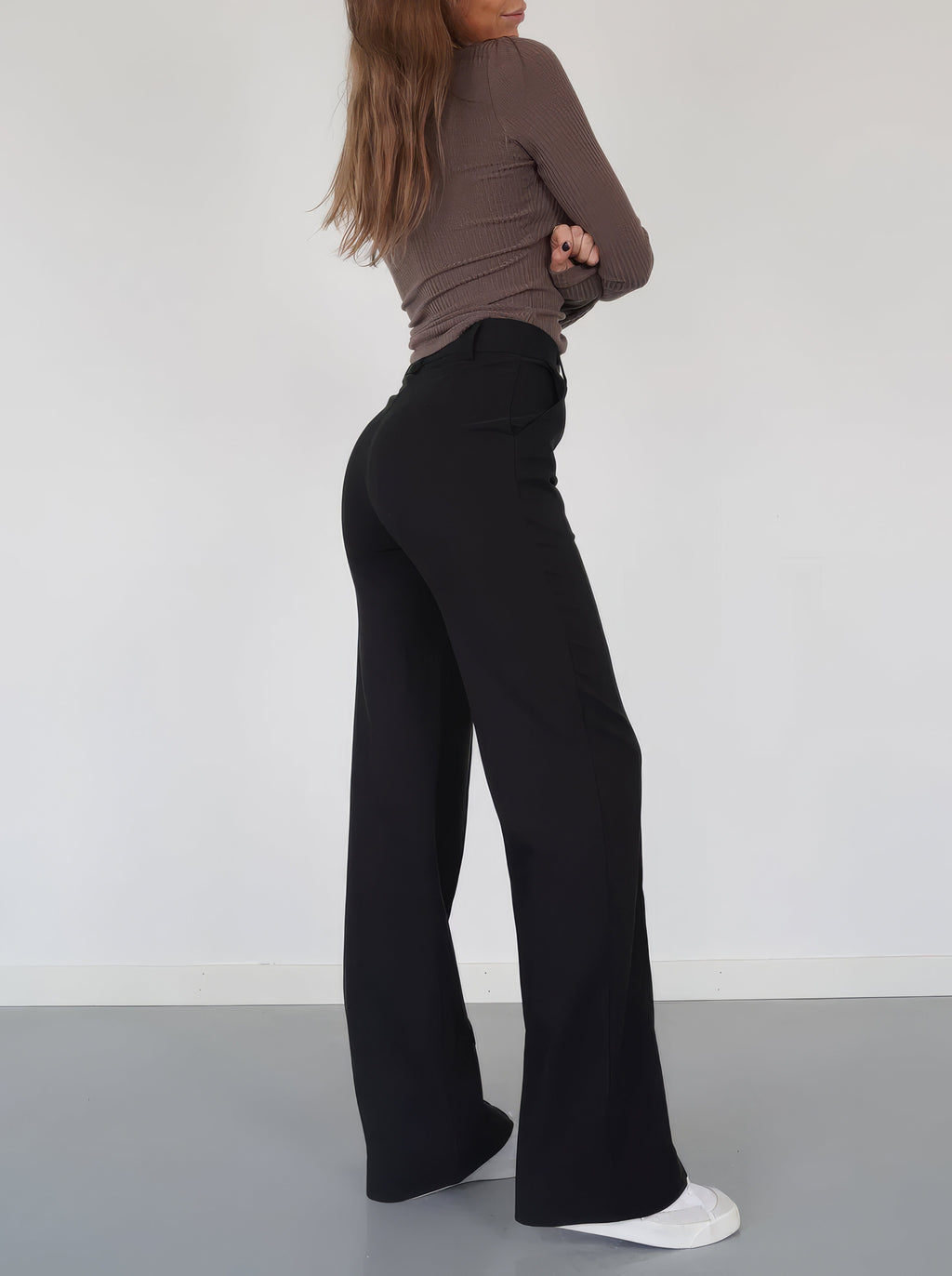 Pantalon Femme | Taille Haute & Jambes Droites