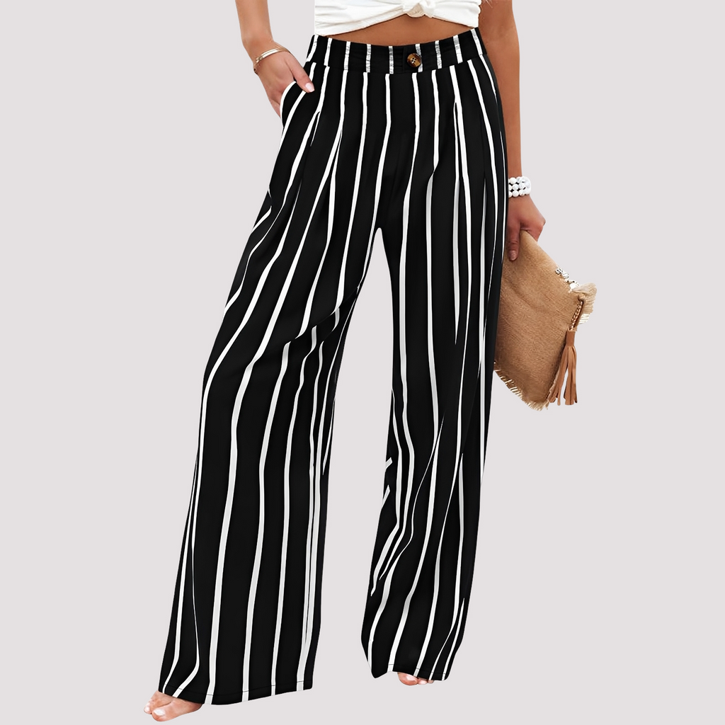 Pantalon Femme | Jambe Large & Confort Taille Haute