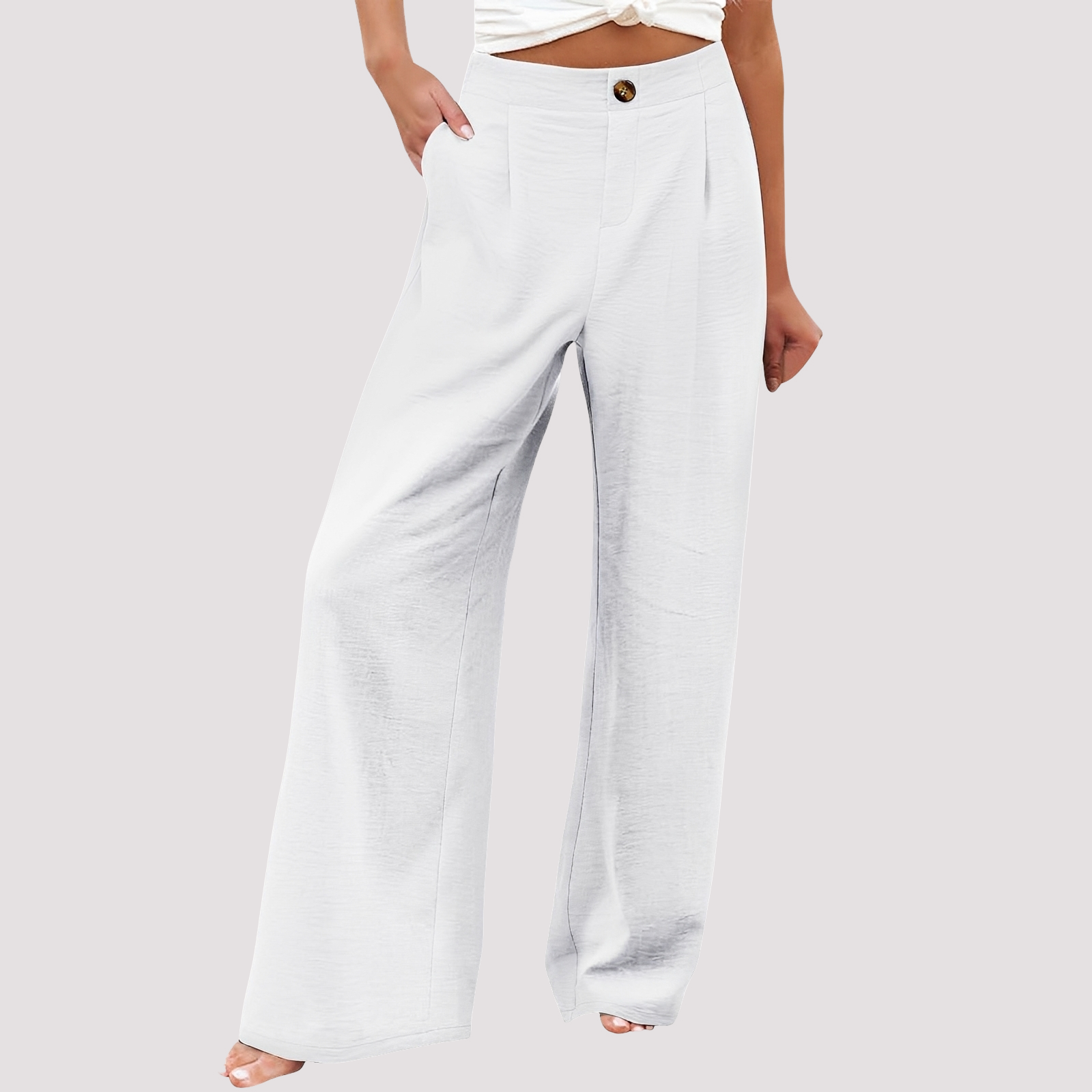 Pantalon Femme | Jambe Large & Confort Taille Haute