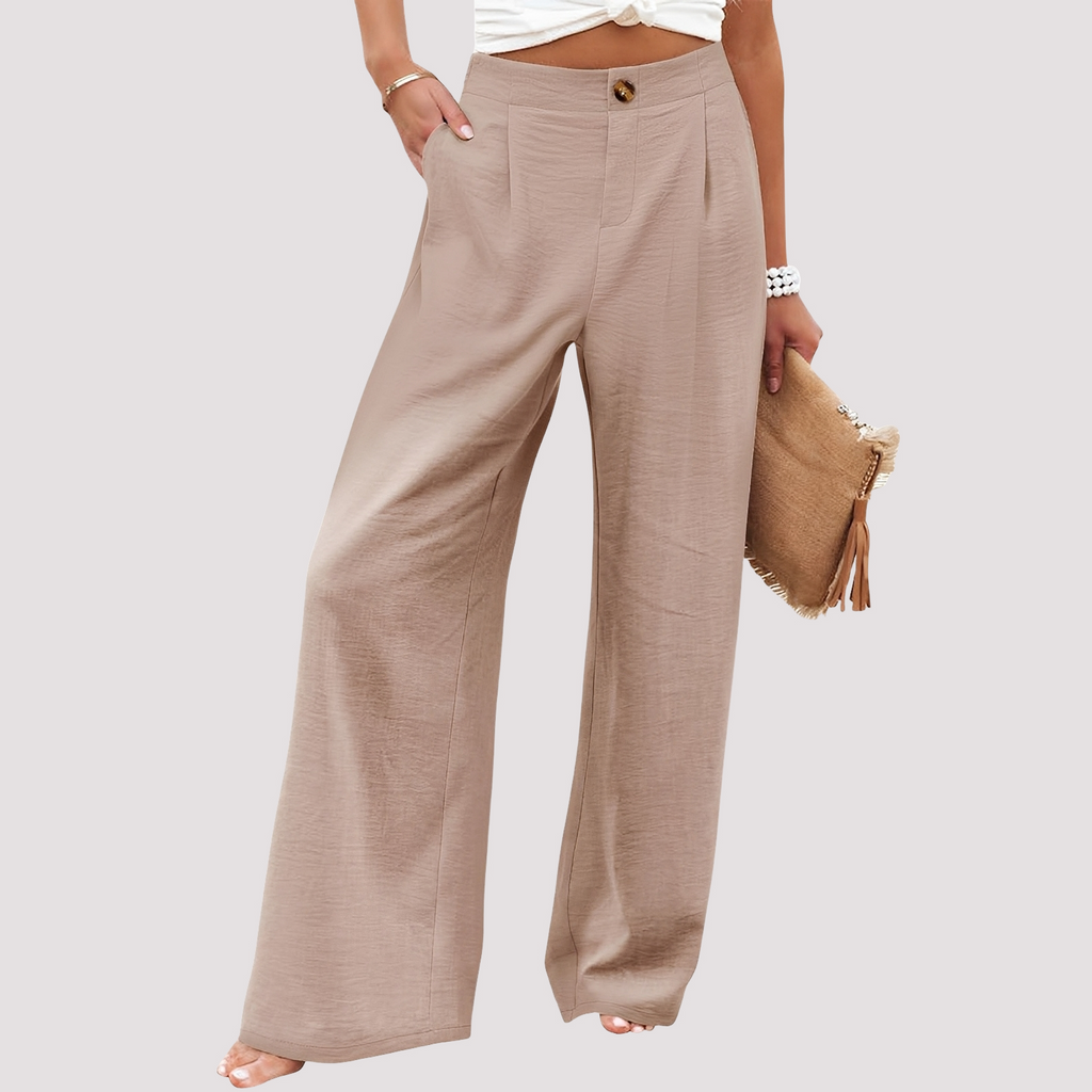 Pantalon Femme | Jambe Large & Confort Taille Haute