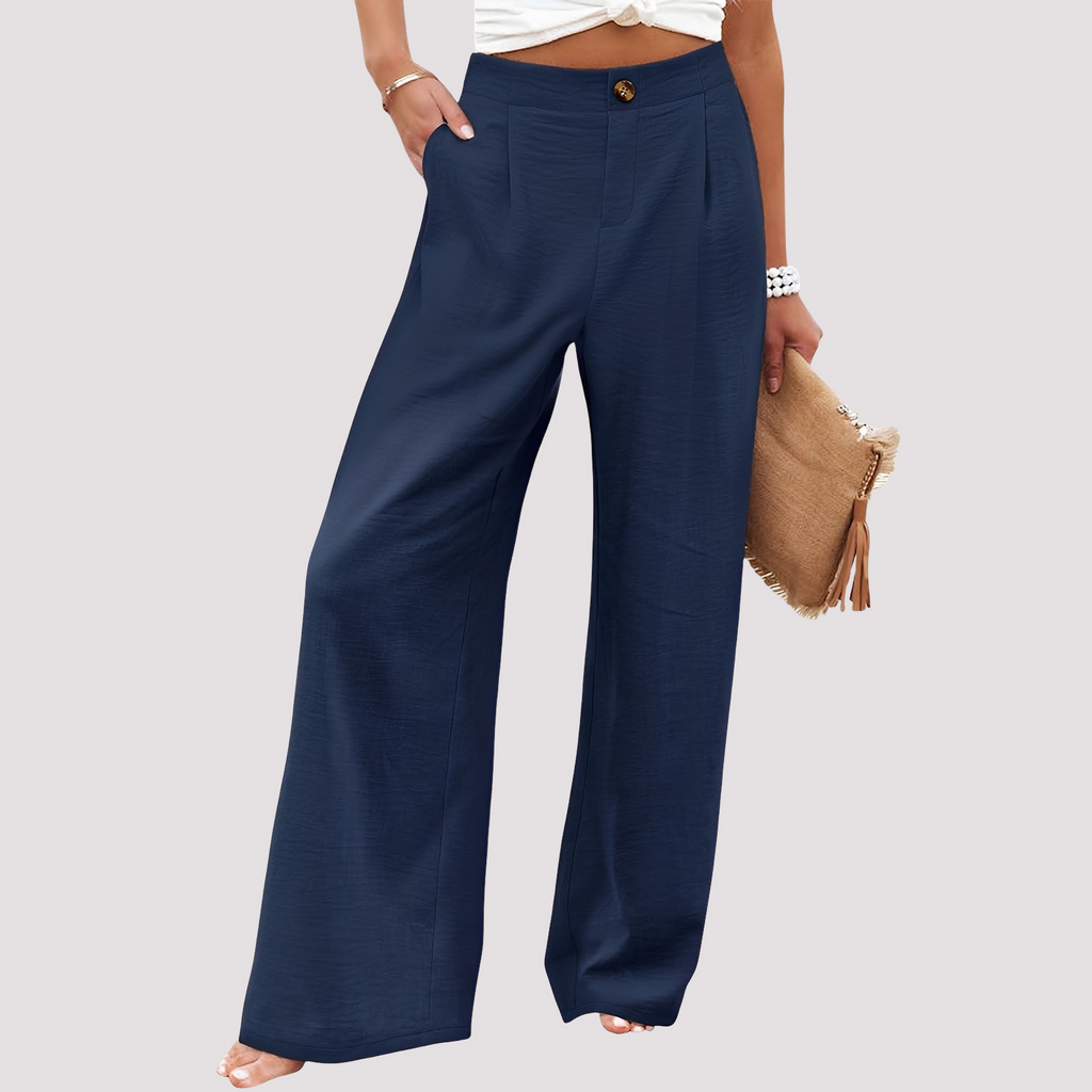 Pantalon Femme | Jambe Large & Confort Taille Haute