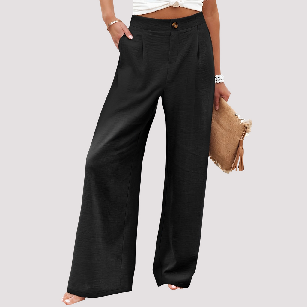 Pantalon Femme | Jambe Large & Confort Taille Haute