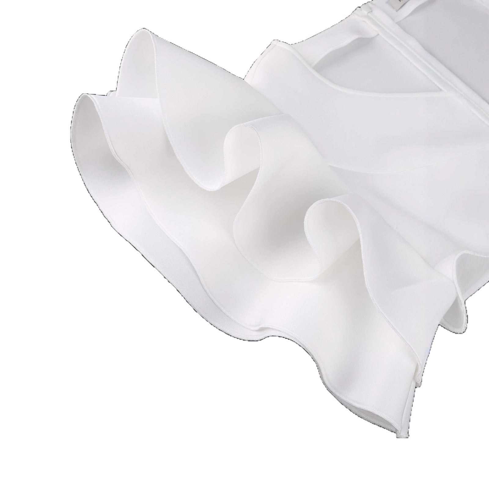 Robe pour femmes avec volants volumineux et ourlet asymétrique Mirla
