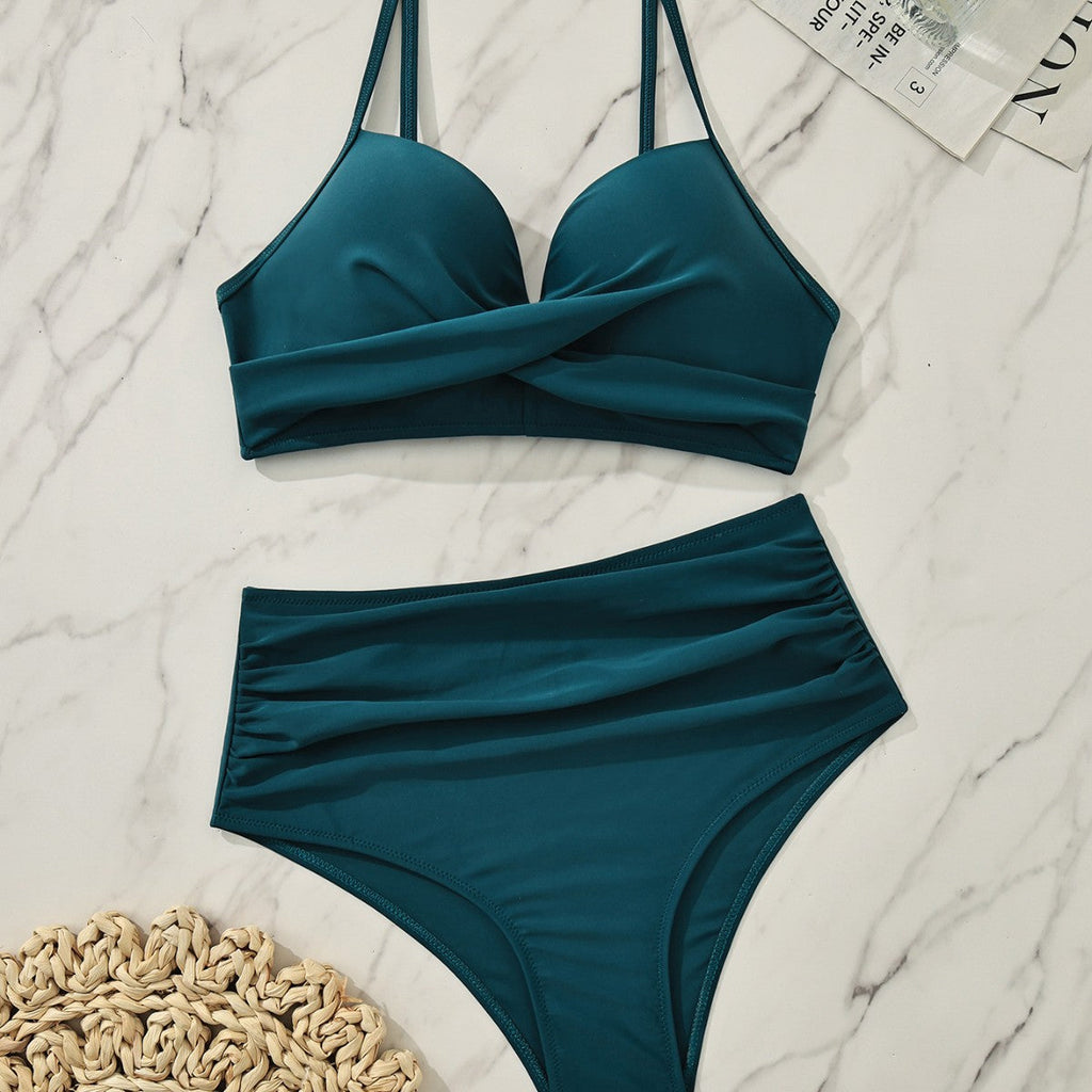 Bikini femme taille haute avec haut noué Mirla