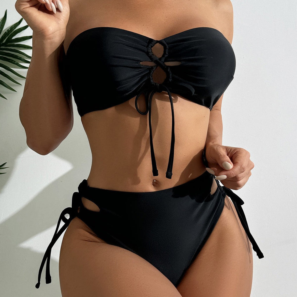 Bikini bandeau pour femmes avec des détails de nouage élégants Mirla
