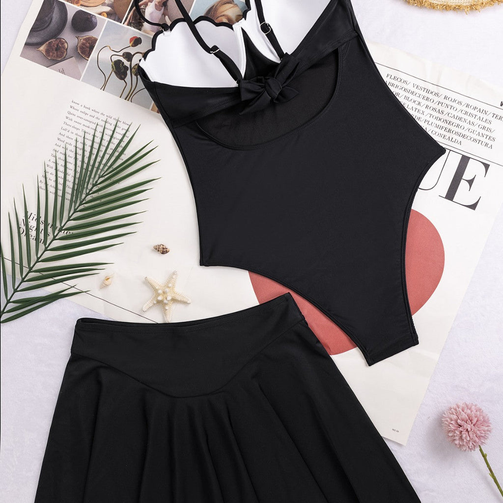 Maillot de bain glamour avec jupe tendance Mirla