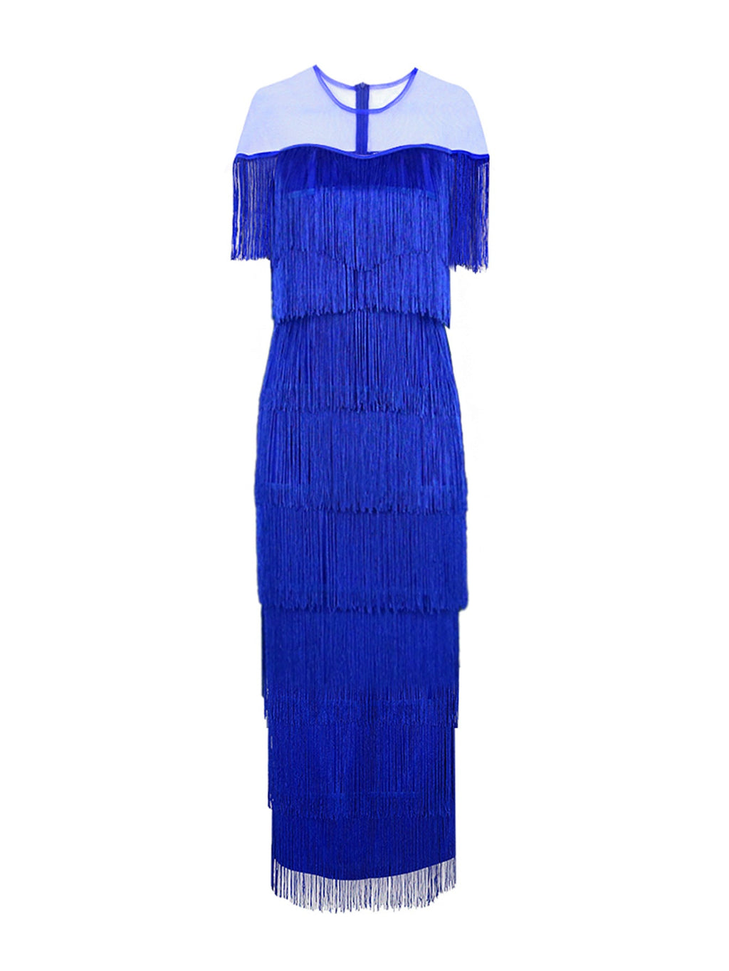 Robe maxi femme avec franges Mirla