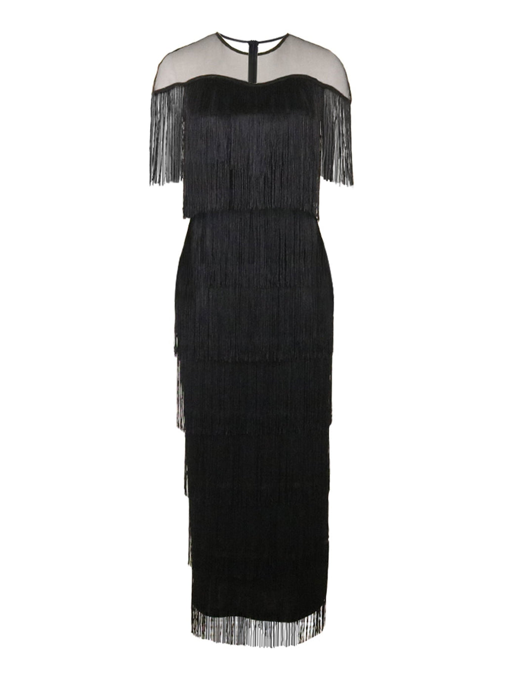 Robe maxi femme avec franges Mirla
