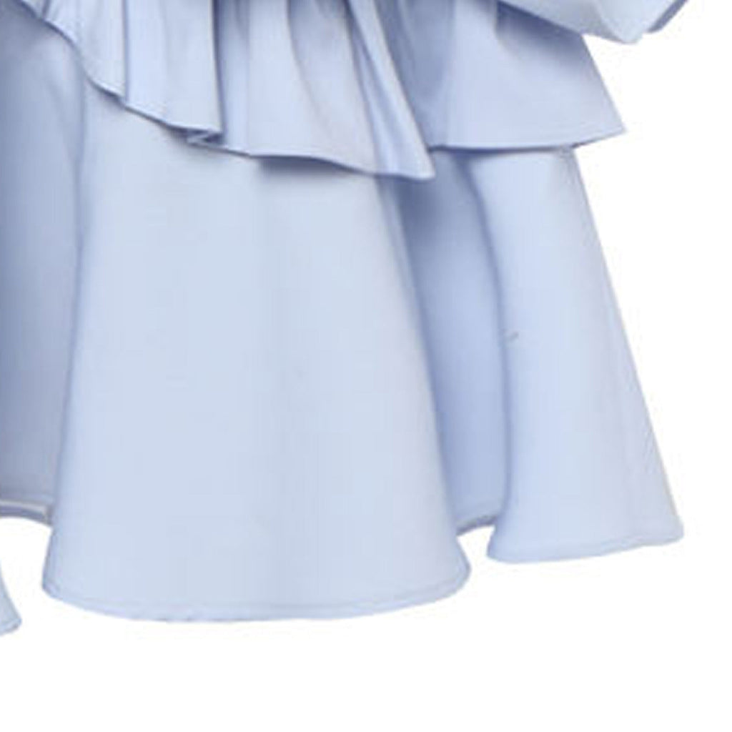 Jupe midi femme avec volants volumineux Mirla