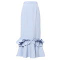 Jupe midi femme avec volants volumineux Mirla
