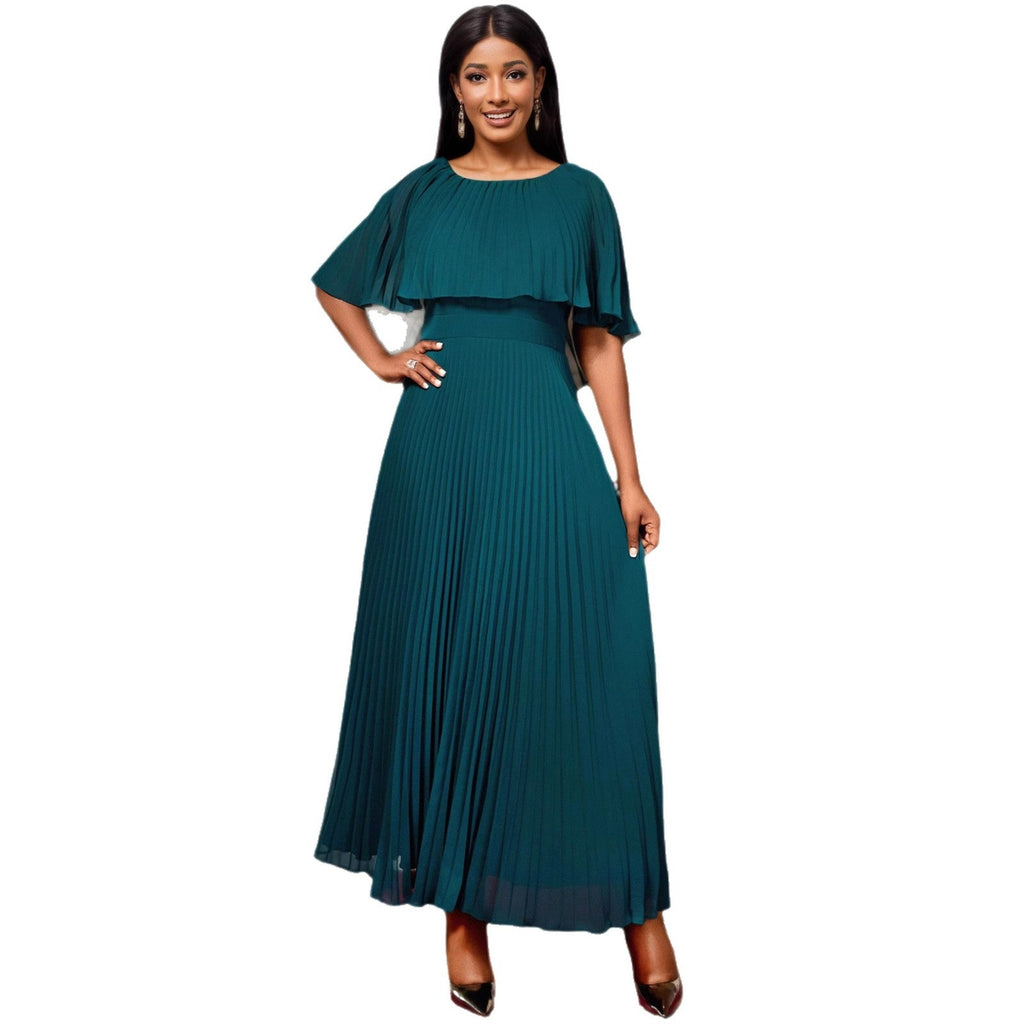 Robe Maxi Plissée pour Femmes avec Élégantes Drapés Mirla