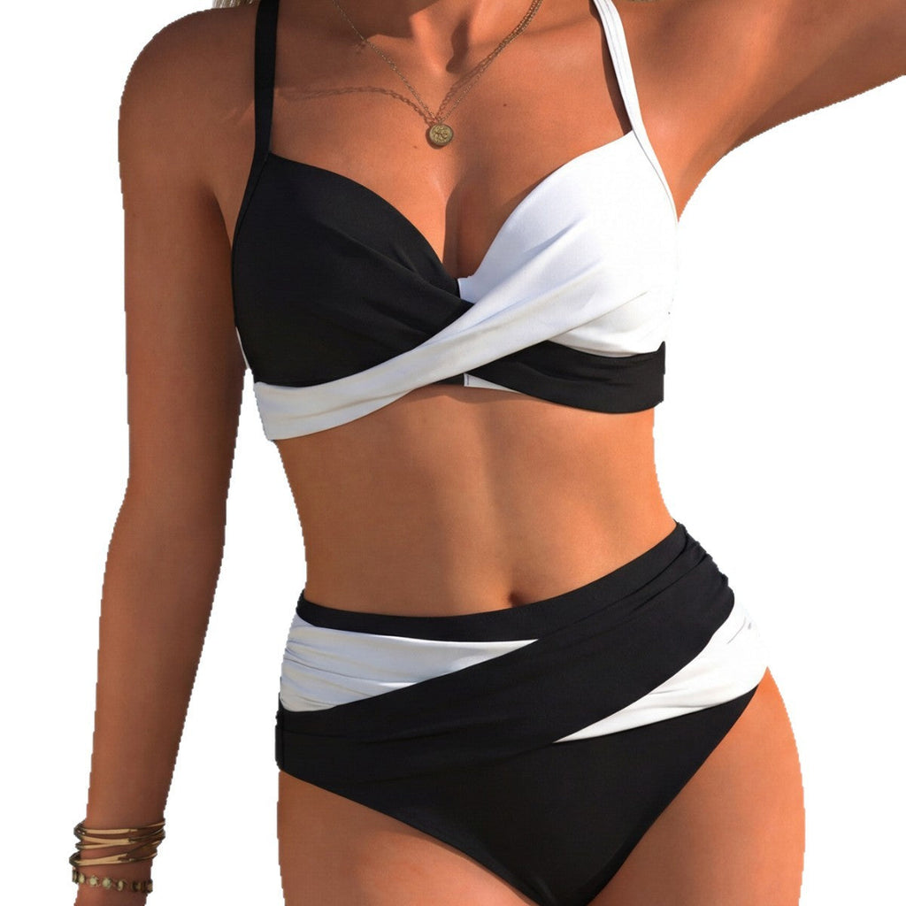 Bikini femme à taille haute avec design élégant enroulé Mirla