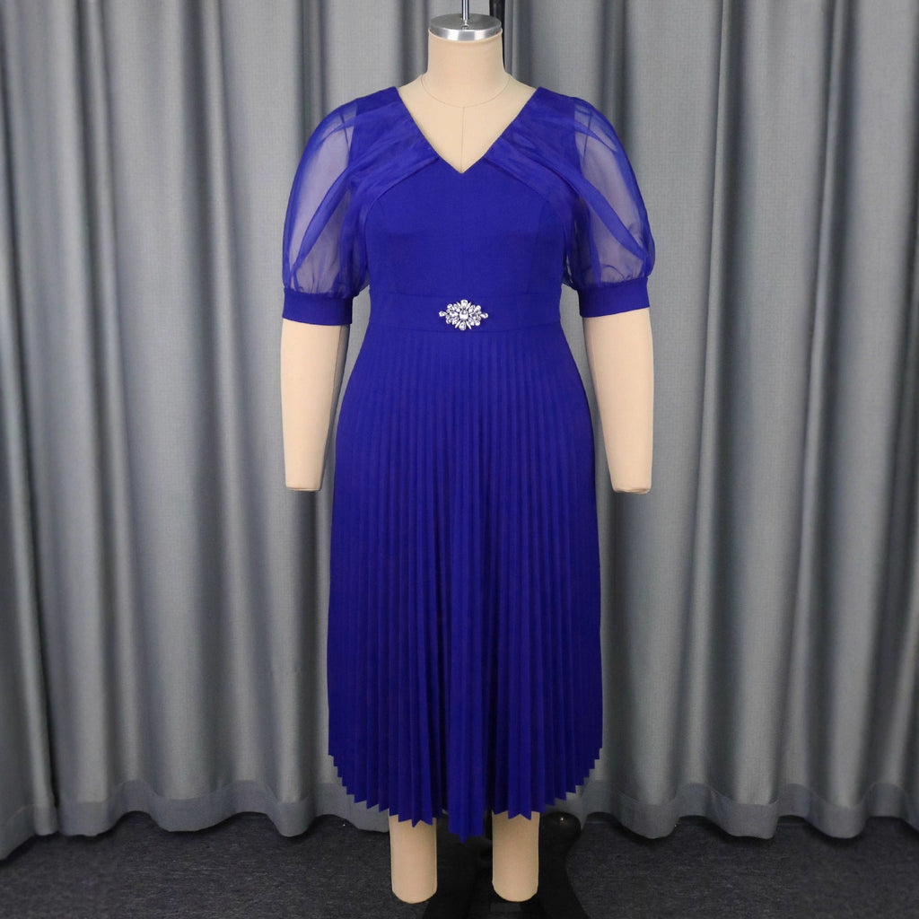 Jupe midi aérienne avec des manches en chiffon élégantes Mirla