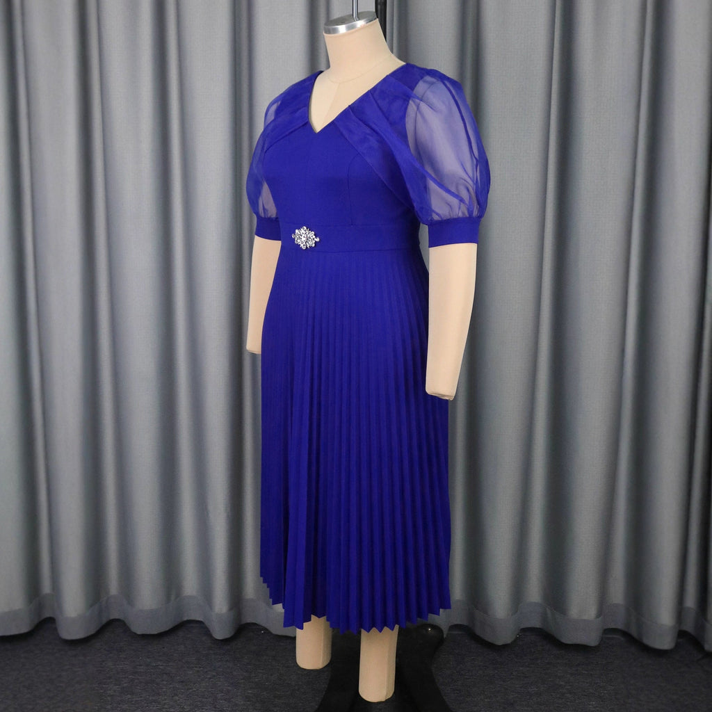 Jupe midi aérienne avec des manches en chiffon élégantes Mirla