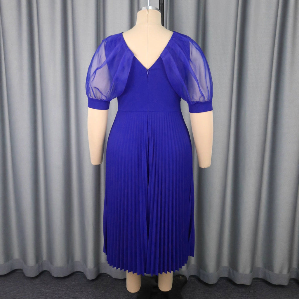 Jupe midi aérienne avec des manches en chiffon élégantes Mirla