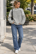 Pull Tricoté à Motif Décontracté