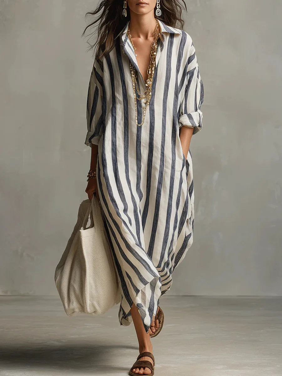 Robe Maxi Femme | Rayée & Décontractée