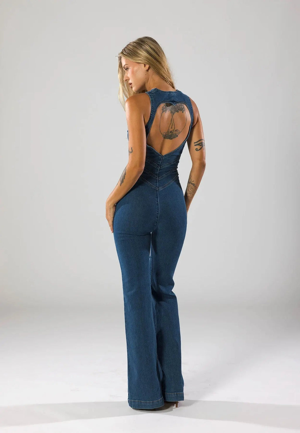 Salopette en Jean Femme | Cintrée & Avec Patte de Boutonnage