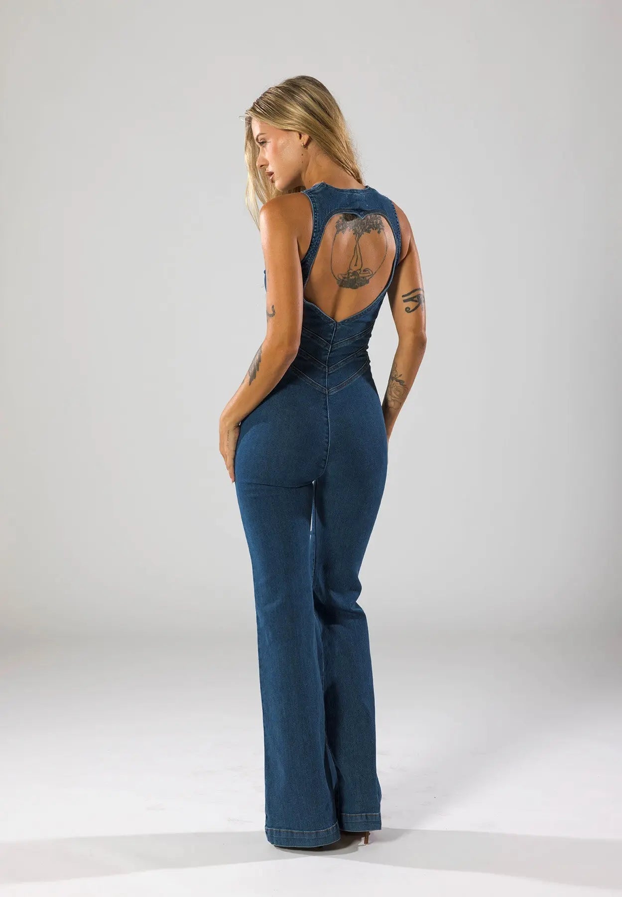 Salopette en Jean Femme | Cintrée & Avec Patte de Boutonnage