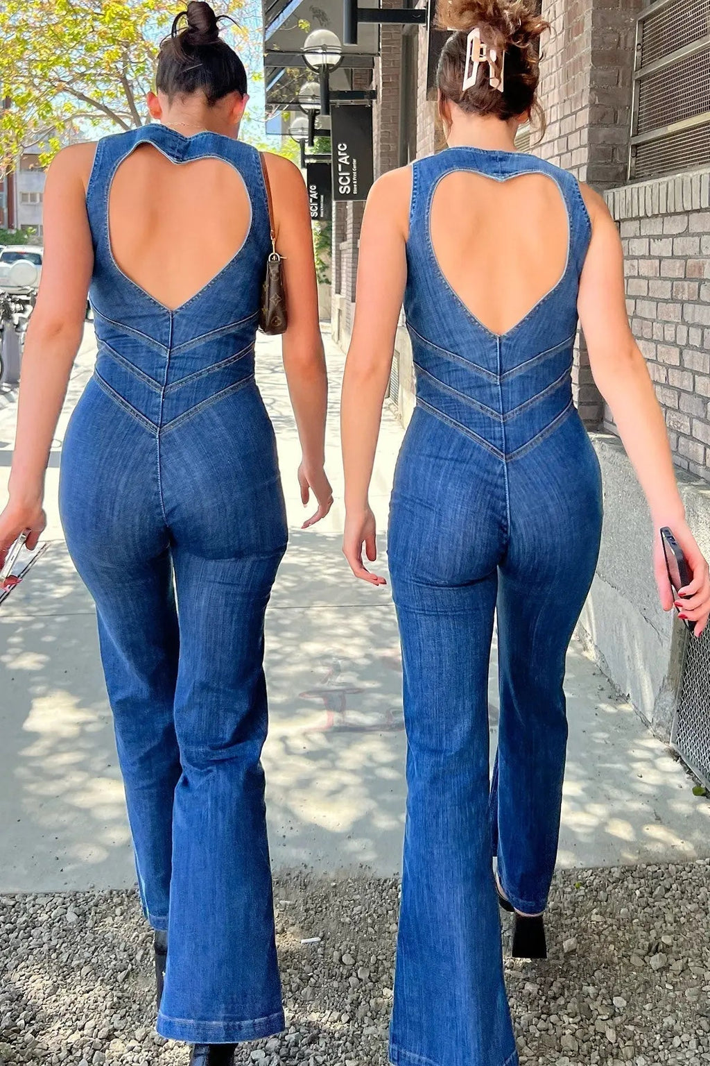 Salopette en Jean Femme | Cintrée & Avec Patte de Boutonnage