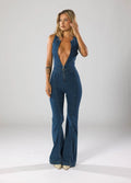 Salopette en Jean Femme | Cintrée & Avec Patte de Boutonnage