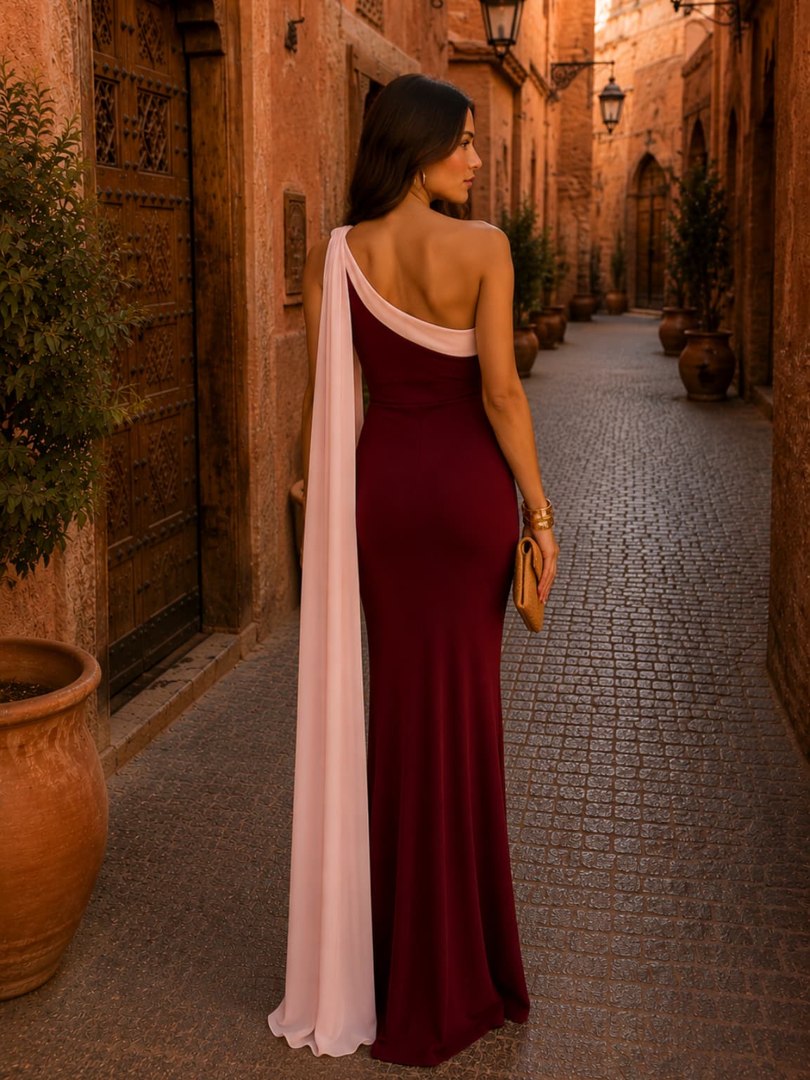 Vivian | Robe Maxi Femme à Une Épaule