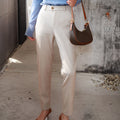 Pantalon tailleur en laine pour femme | Travail