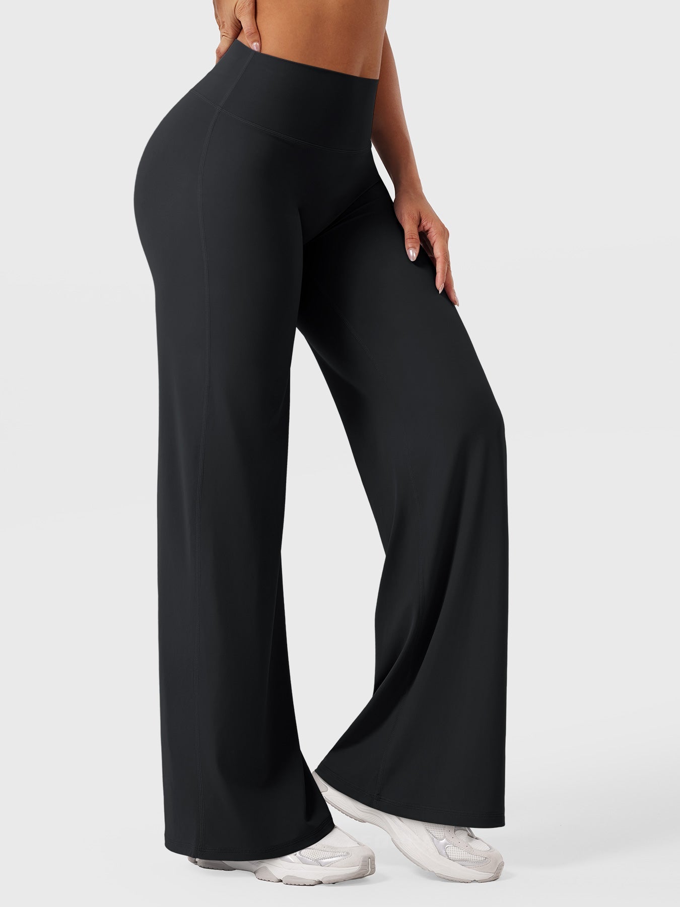 Pantalon d'été femme | Taille haute & Jambes larges