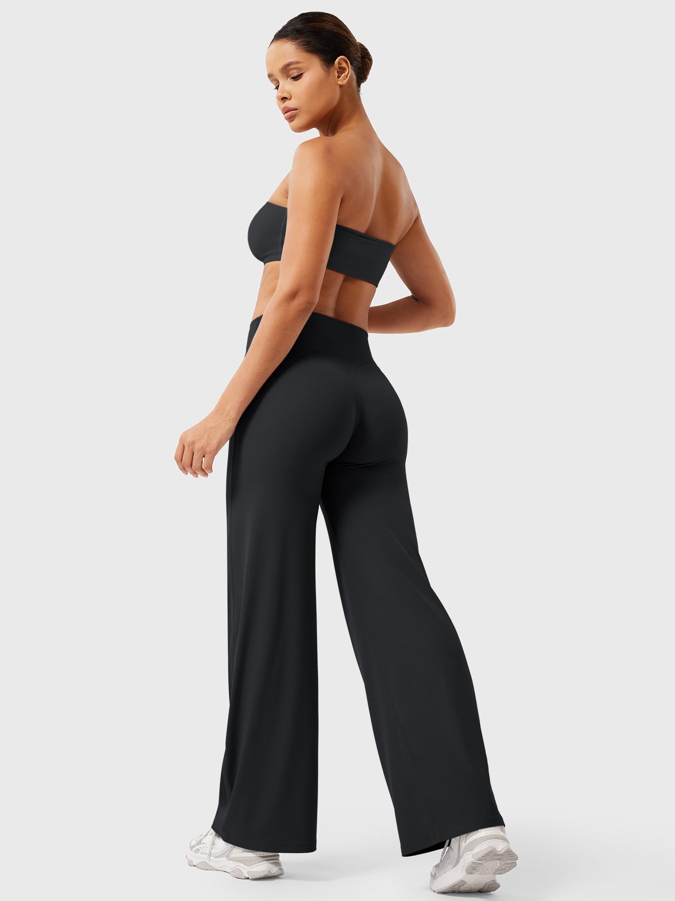 Pantalon d'été femme | Taille haute & Jambes larges