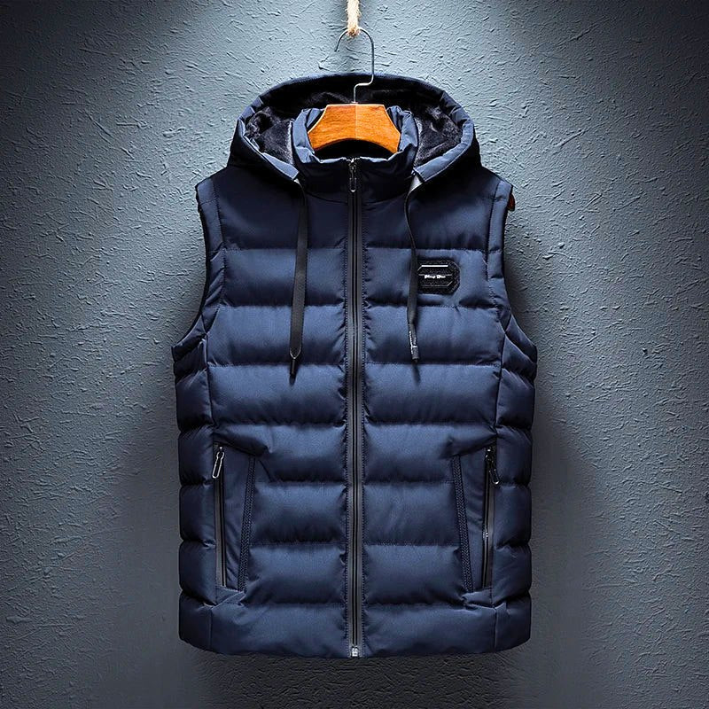 Steffen | Gilet à capuche matelassé chaud et moderne