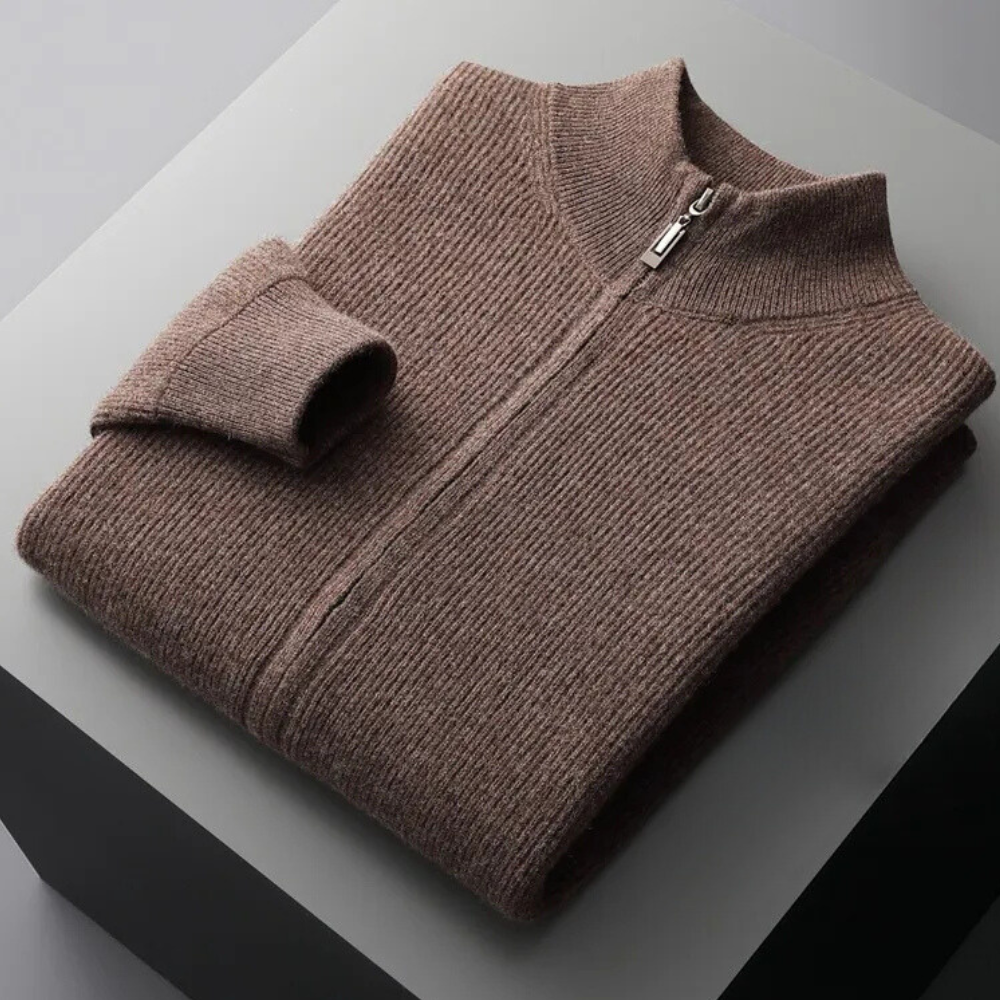 Lucas | Veste d'hiver en tricot pour hommes, chaude et élégante