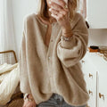 Lena | Gilet en tricot chaud et confortable avec boutons