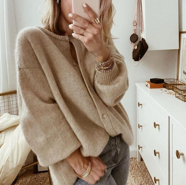 Lena | Gilet en tricot chaud et confortable avec boutons